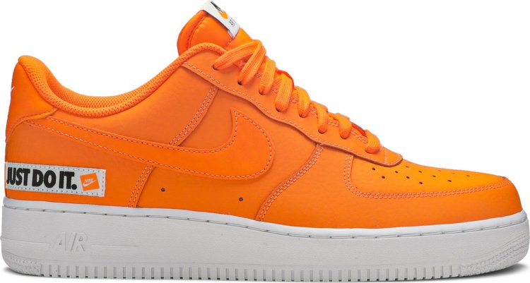 Nike Air Force 1 оранжевые. Nike Air Force 1 just do it.