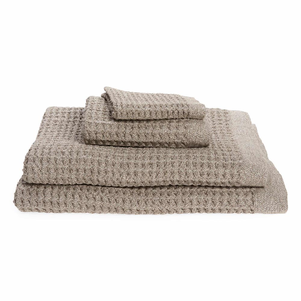 

Комплект полотенец Onsen Waffle Cotton Bath, 3 предмета, коричневый