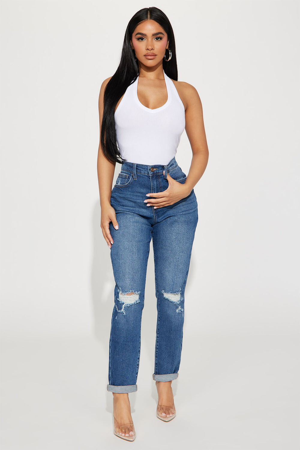 

Джинсы Fashion Nova FNN23228FB06RAREOCCURANCE, синий