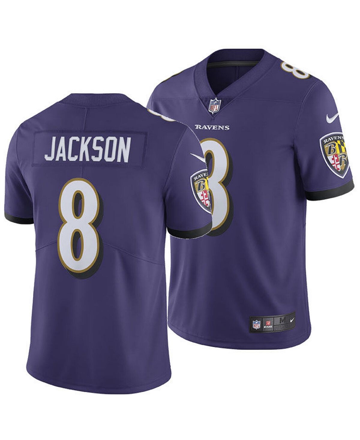 

Мужское джерси lamar jackson baltimore ravens limited Nike, фиолетовый