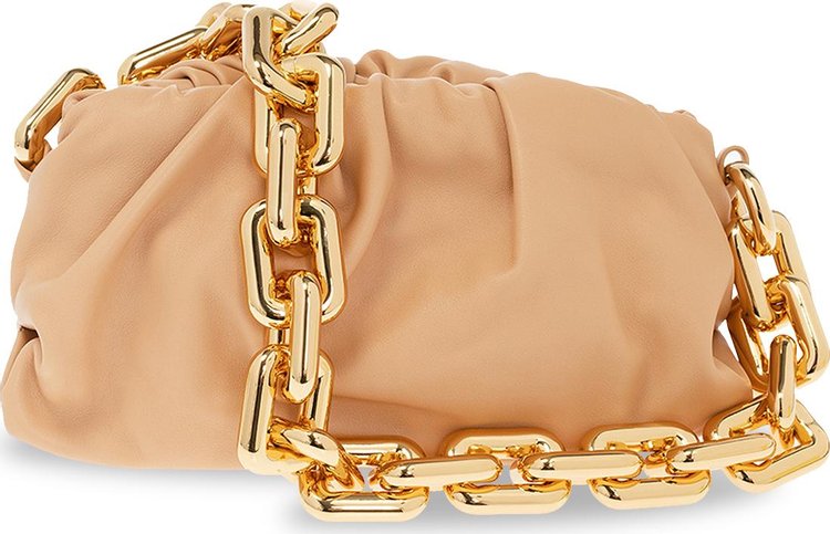 

Сумка Bottega Veneta Teen Chain Pouch Shoulder Bag Almond/Gold, золотой, Желтый