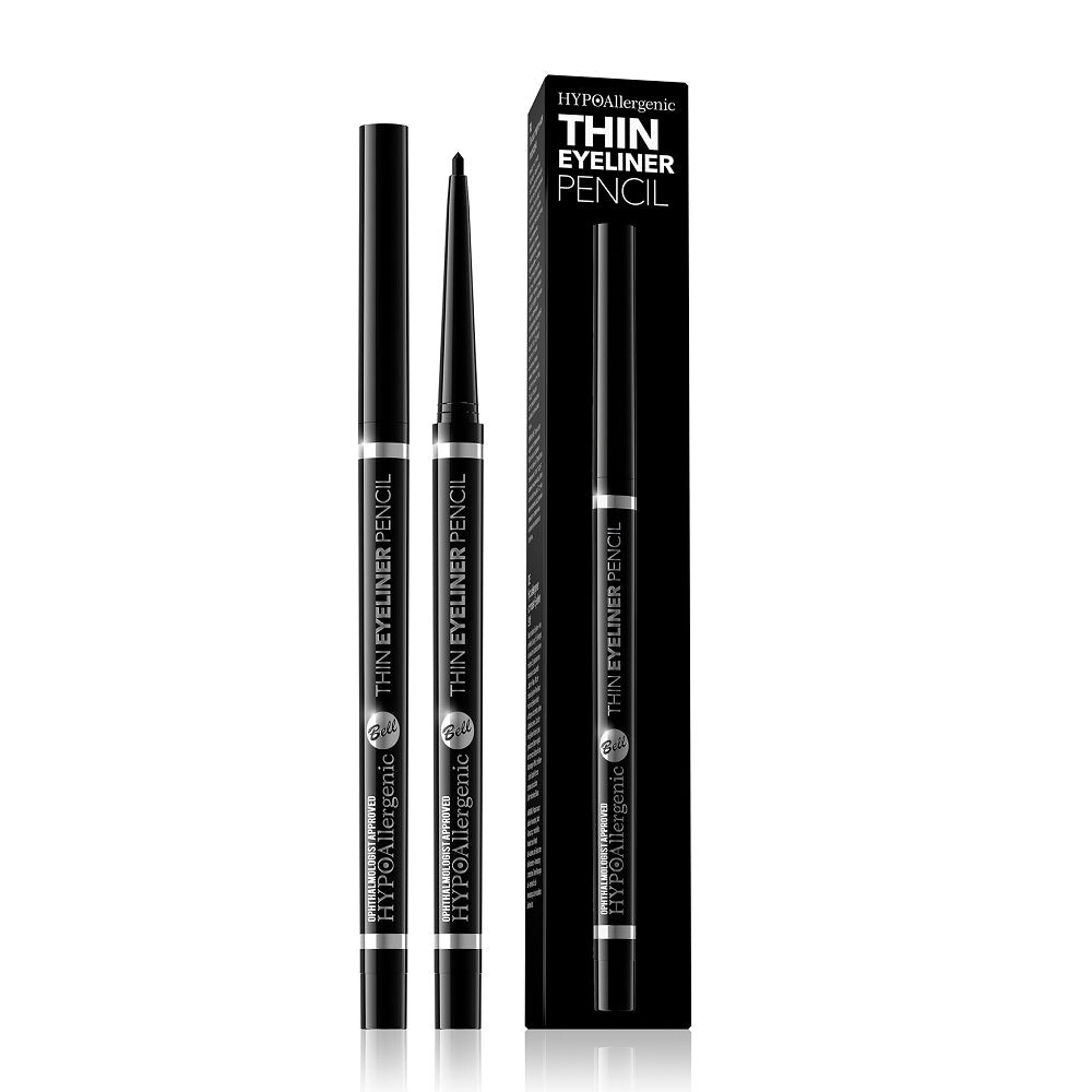 

Bell Hypoallergenic Thin Eyeliner Pencil гипоаллергенный карандаш для глаз 01 Черный
