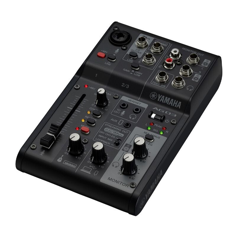 

Аудиосистема Yamaha AG03MK2 USB 2.0 аудиоинтерфейс и микшерный пульт, черный