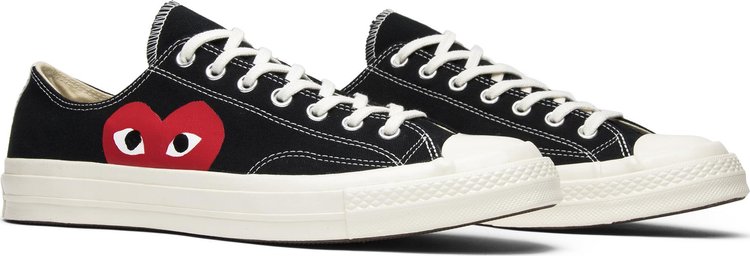 Converse x cheap cdg black low