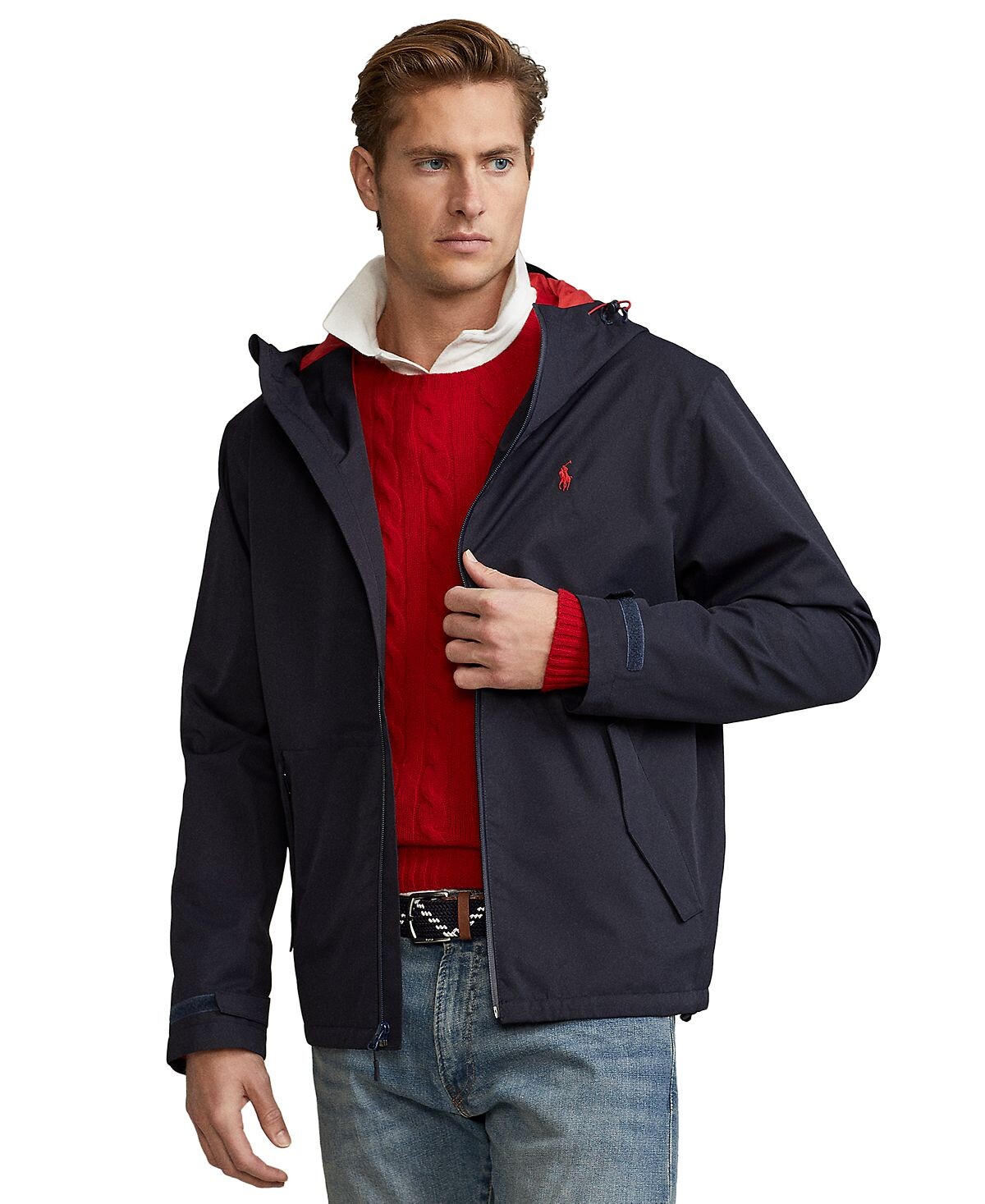 

Мужская водонепроницаемая куртка с капюшоном Polo Ralph Lauren, мульти