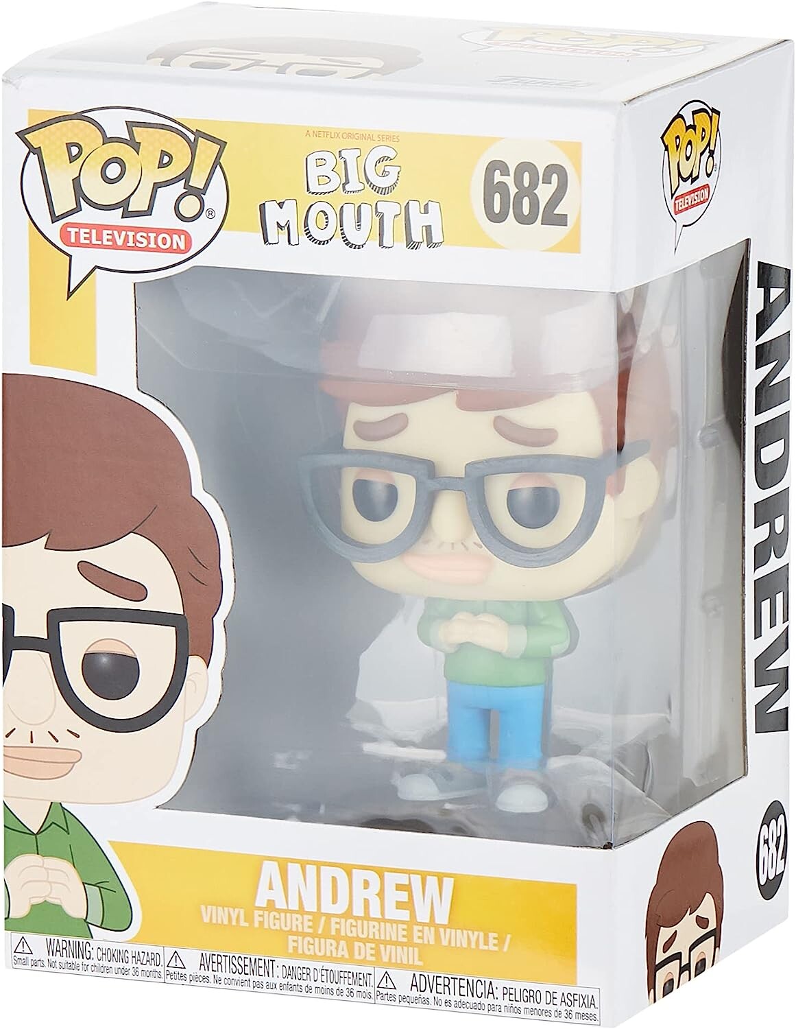 

Фигурка Funko Pop Television: Big Mouth - Andrew Collectible Figure, Multicolor