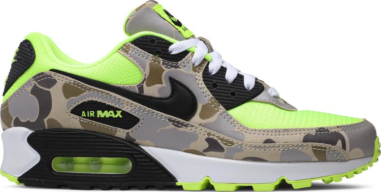 Кроссовки Nike Air Max 90 'Green Camo', зеленый цена и фото