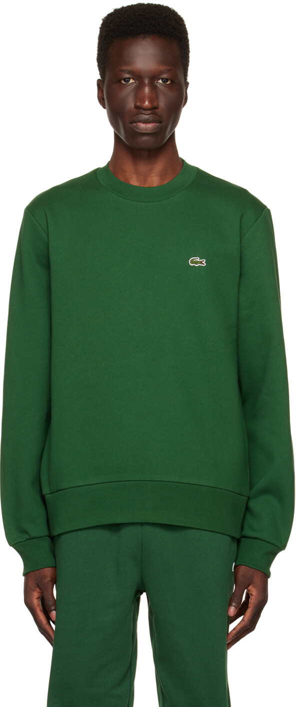 

Зеленый свитшот с круглым вырезом Lacoste