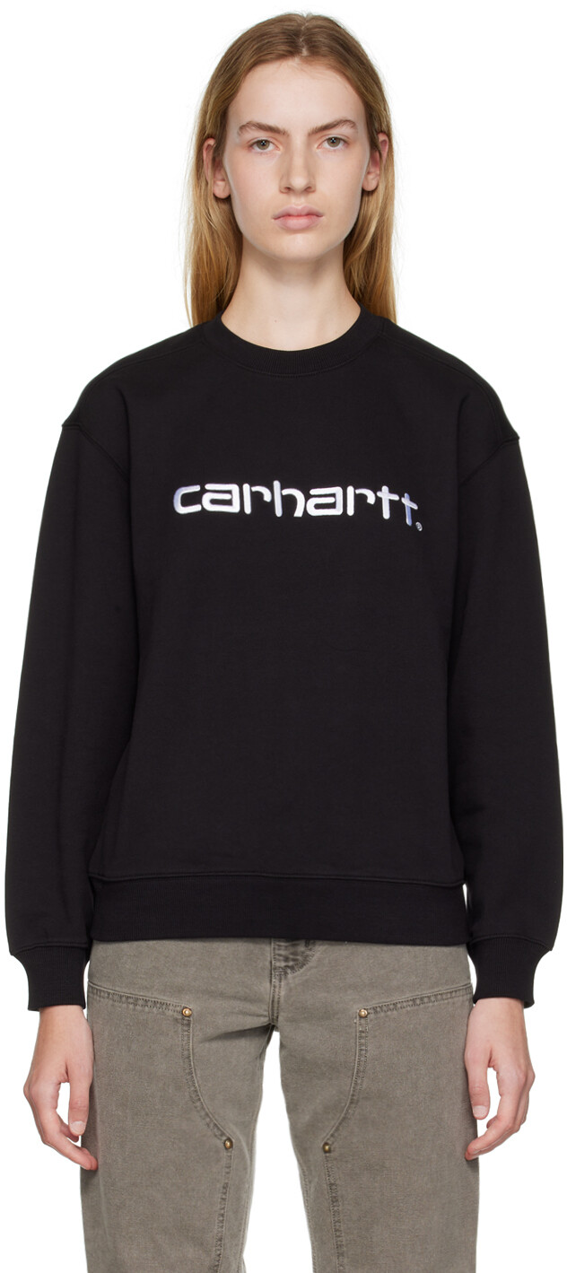 

Черный свитшот с вышивкой Carhartt Work In Progress