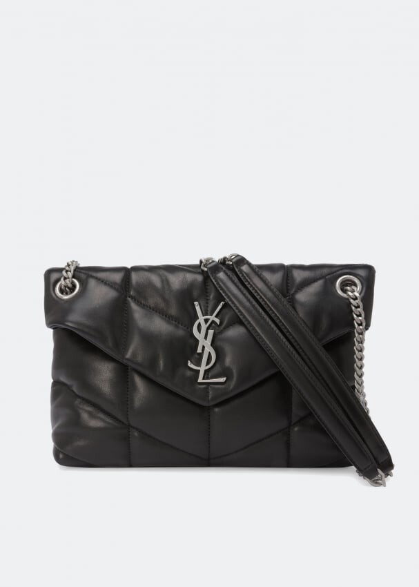 

Сумка SAINT LAURENT Loulou Puffer small chain bag, черный