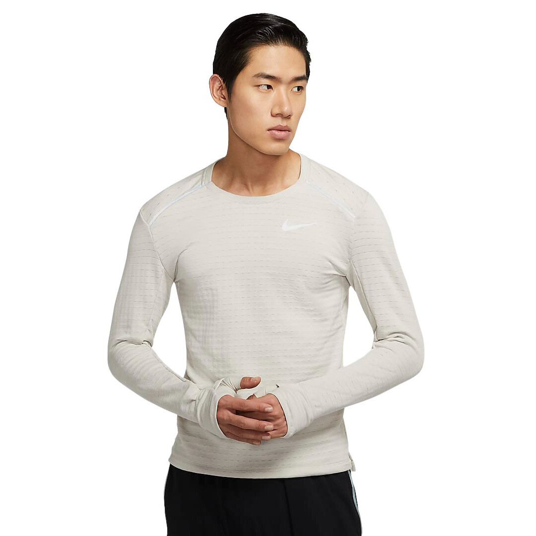 

Лонгслив Nike Therma Element 3.0 Long Sleeve Running, светло-серый