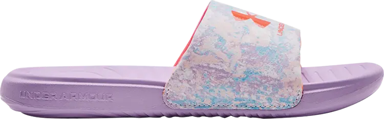 

Сандалии Under Armour Ansa Graphic Slide GS Octane Opal Blue, розовый