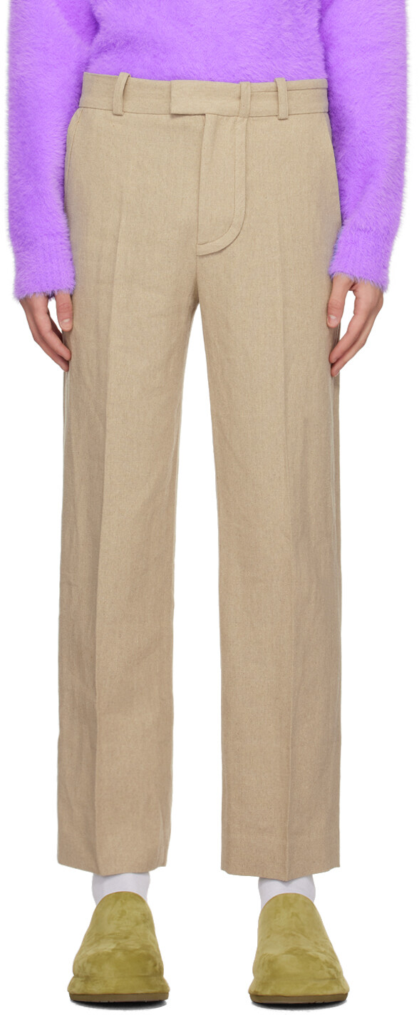 

Бежевые брюки 'Le Pantalon Bacio' Jacquemus