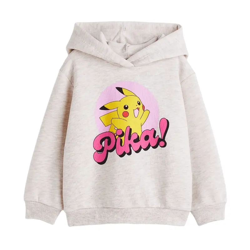 

Толстовка H&M Print Pokemon, светло-серый