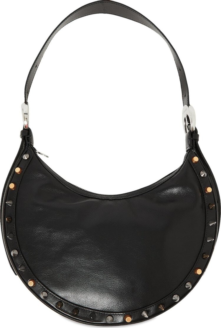 

Сумка Marine Serre Crescent Moon Leather Bag Black, черный