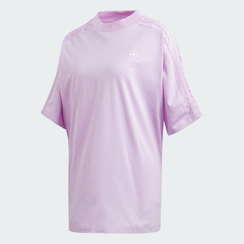 

Футболка Adidas 3-stripes Lace, светло-сиреневый, Фиолетовый