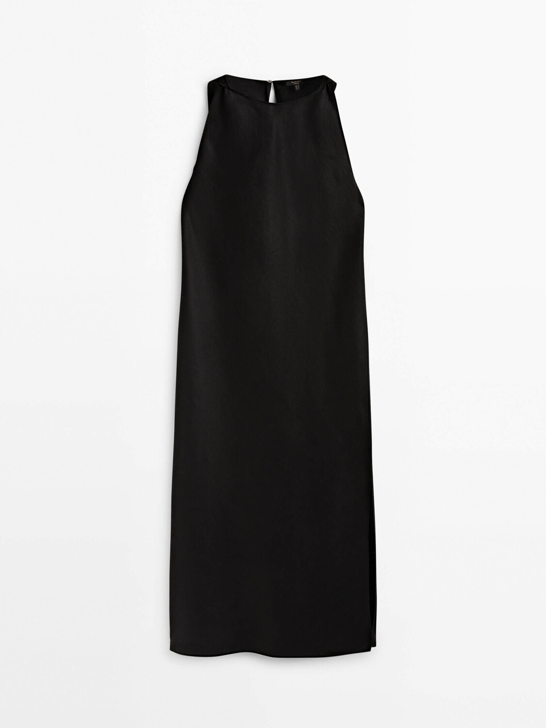 

Платье Massimo Dutti Linen Halter, черный