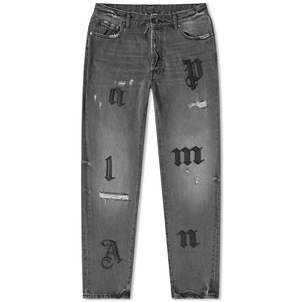

Джинсы Palm Angels Monogrammed Logo Distressed Jean