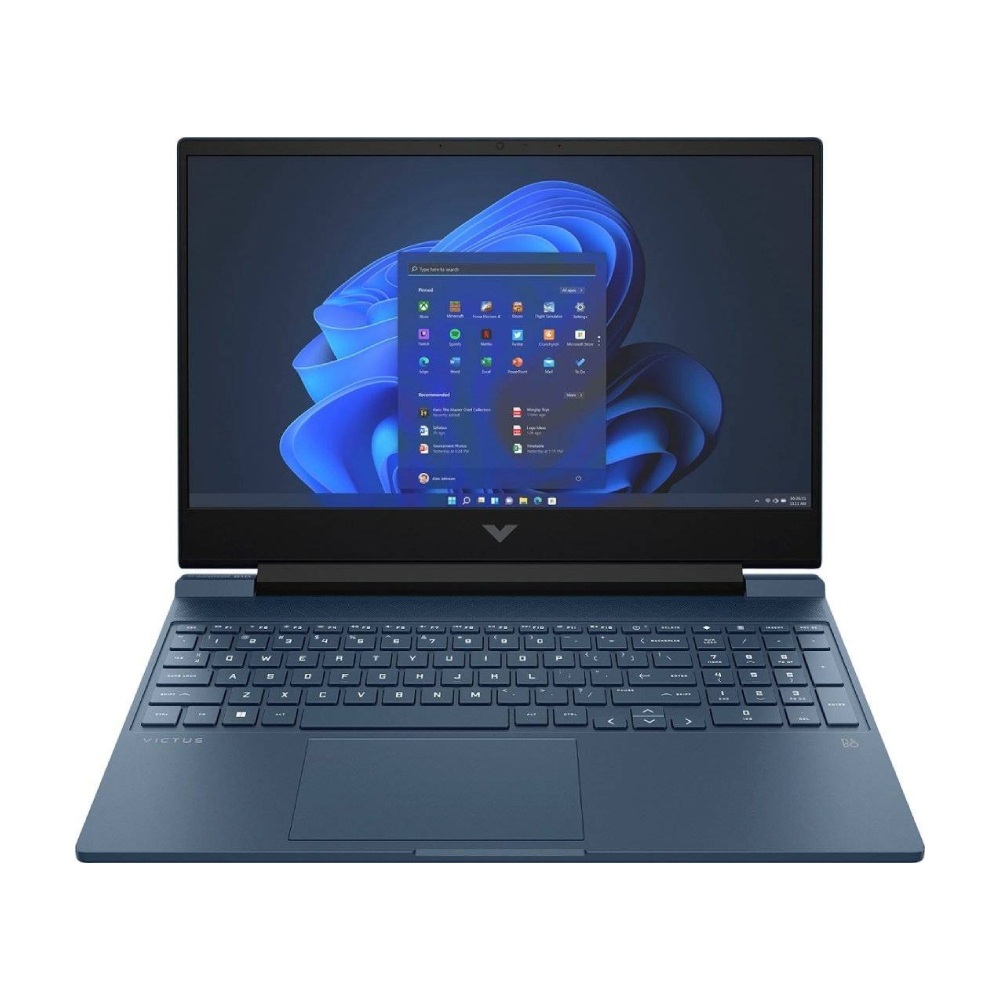 Игровой ноутбук HP Victus 15-FA1100NE, 15.6, 8 ГБ/512 ГБ, i5-12450H, RTX 2050, синий, английская/арабская клавиатура ноутбук dell g5 15 5500 15 6 8 гб 512 гб черный английская арабская клавиатура