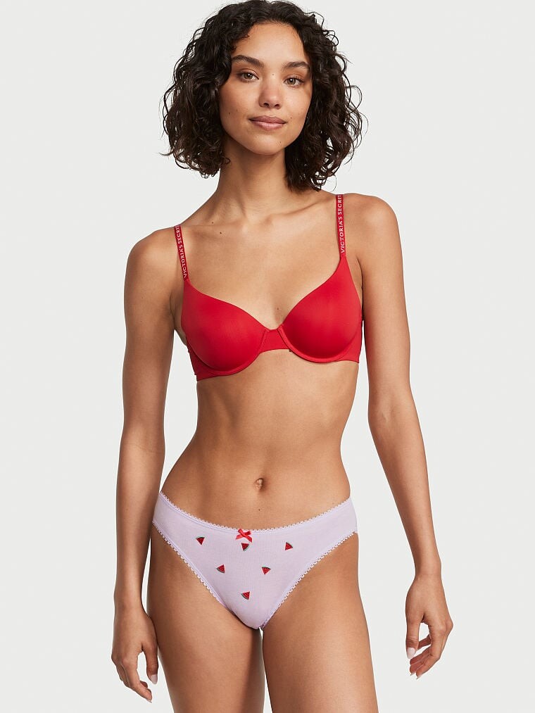 

Трусы Victoria's Secret Stretch Cotton Bikini, фиолетовый