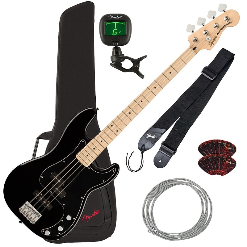 

Squier Affinity Precision Bass PJ - клен, черный BASS ESSENTIALS Affinity Precision Bass PJ Black