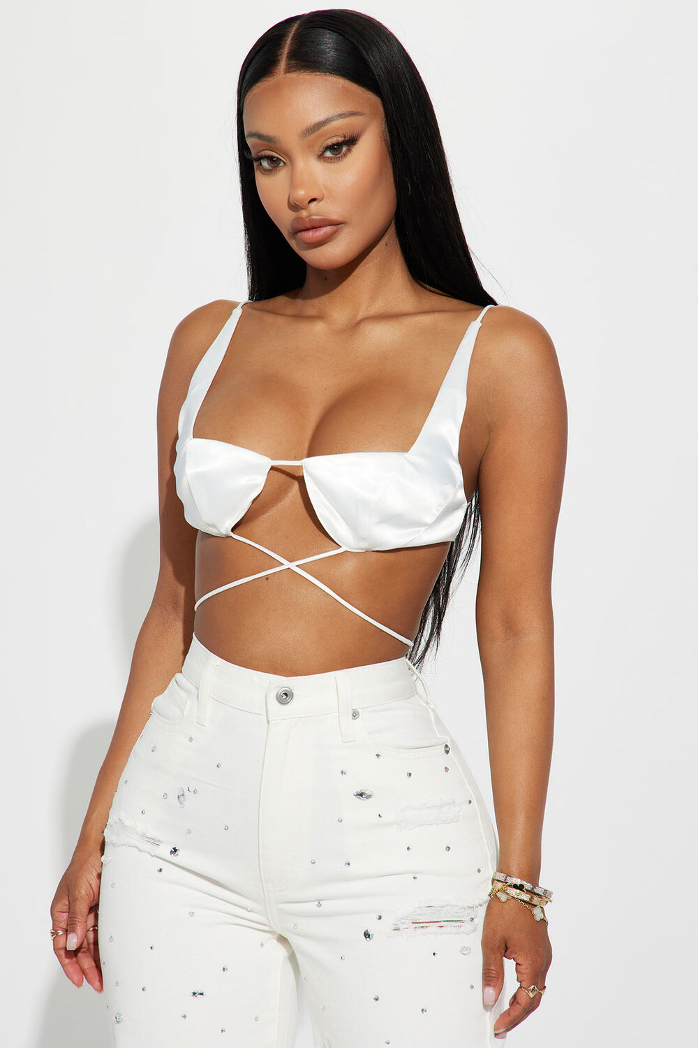

Топ Fashion Nova 2463HT, белый