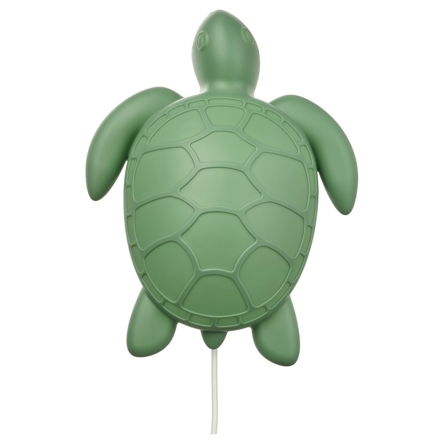 Светодиодный настенный ночник Ikea Blavingad Turtle, зеленый цена и фото