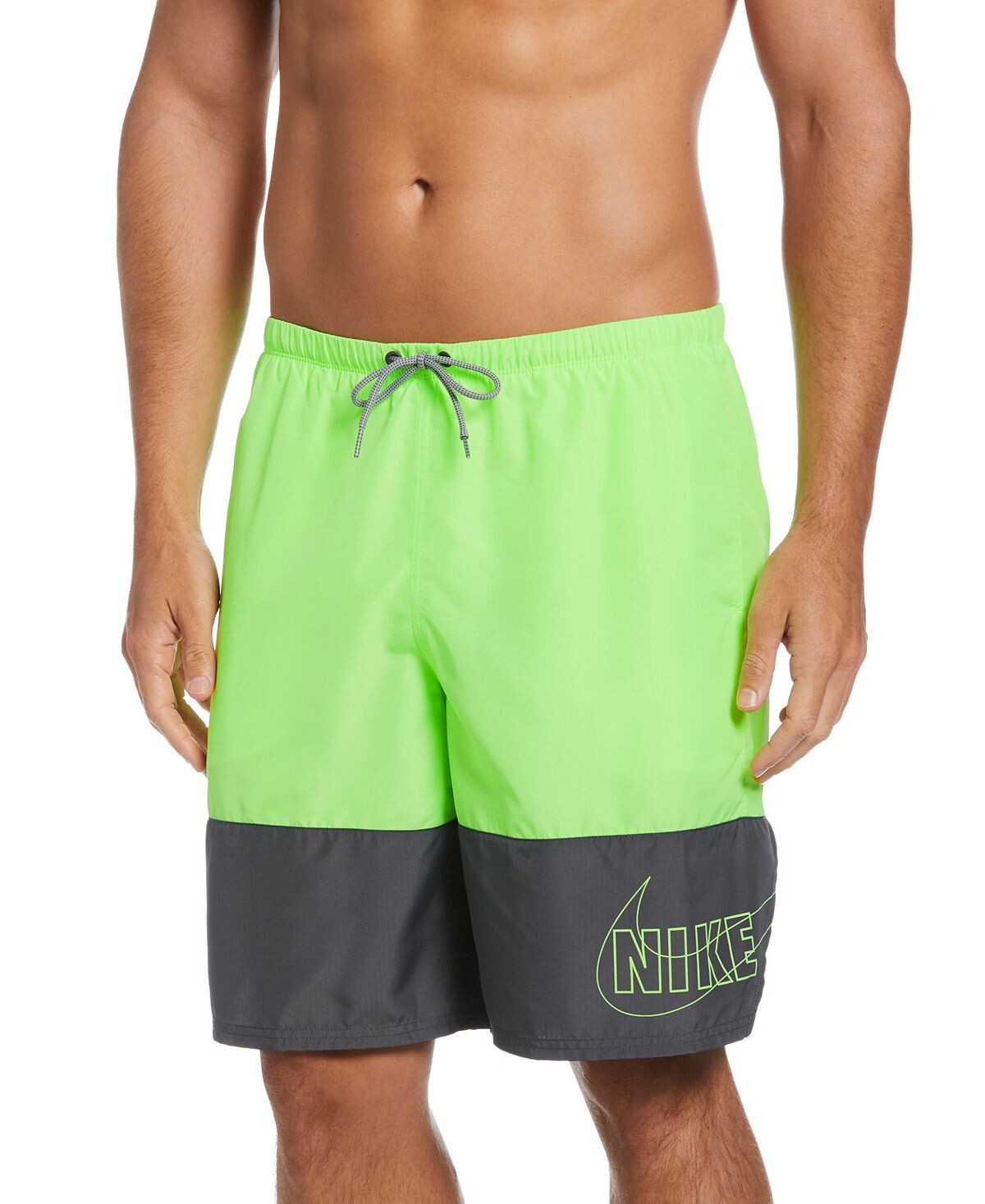 

Мужские пляжные шорты Nike Split Colorblocked Packable 9, зеленый