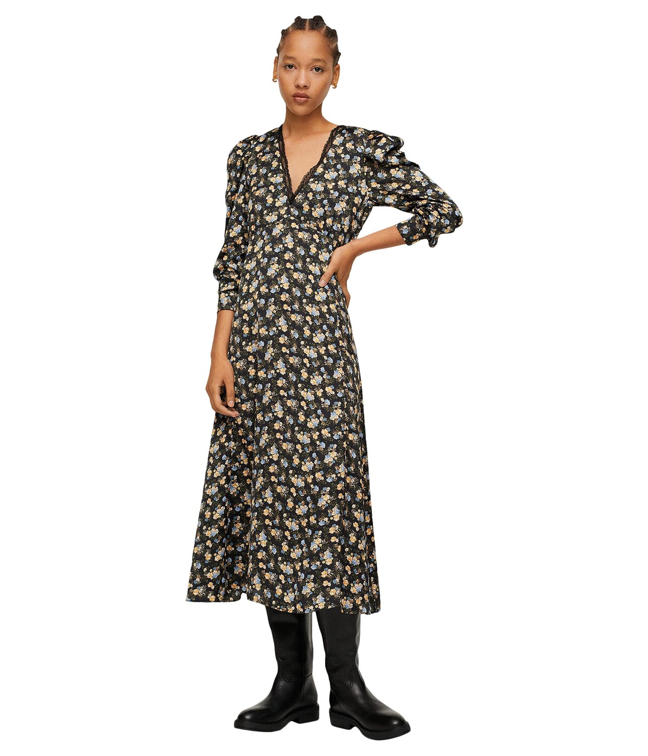 

Платье MANGO, Marlene Floral Midi Dress