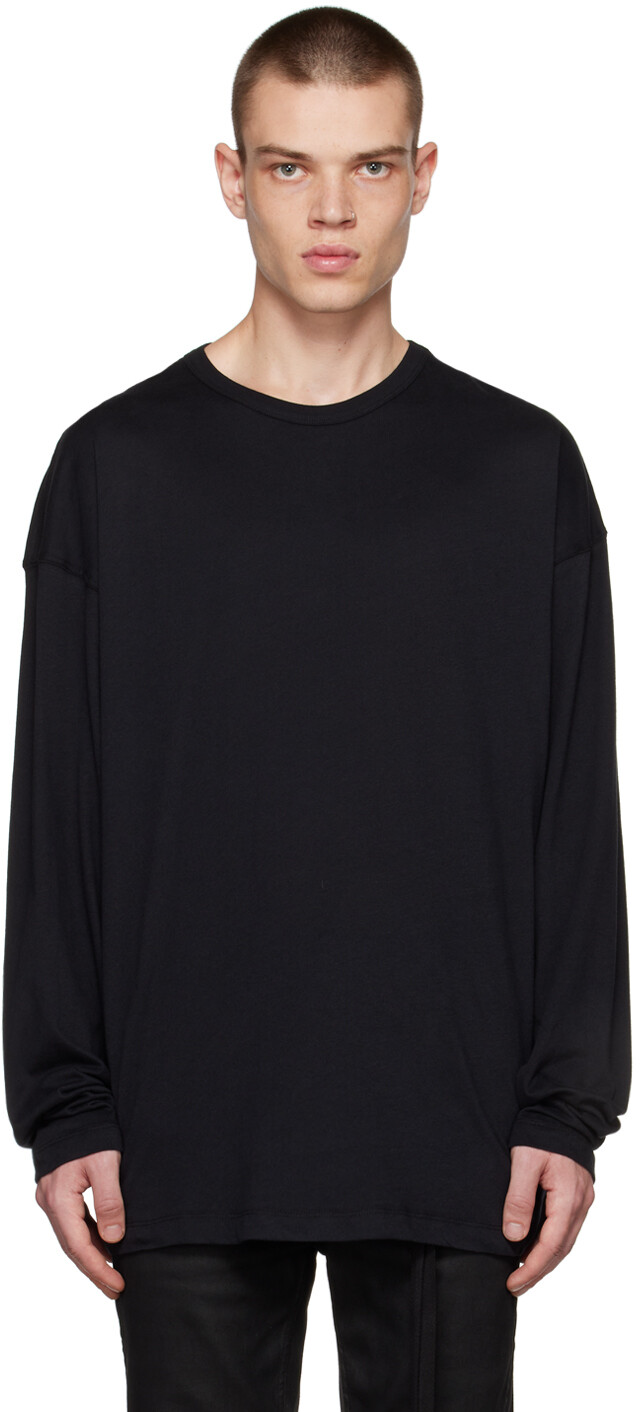 

Черная футболка с длинным рукавом Henk Ann Demeulemeester