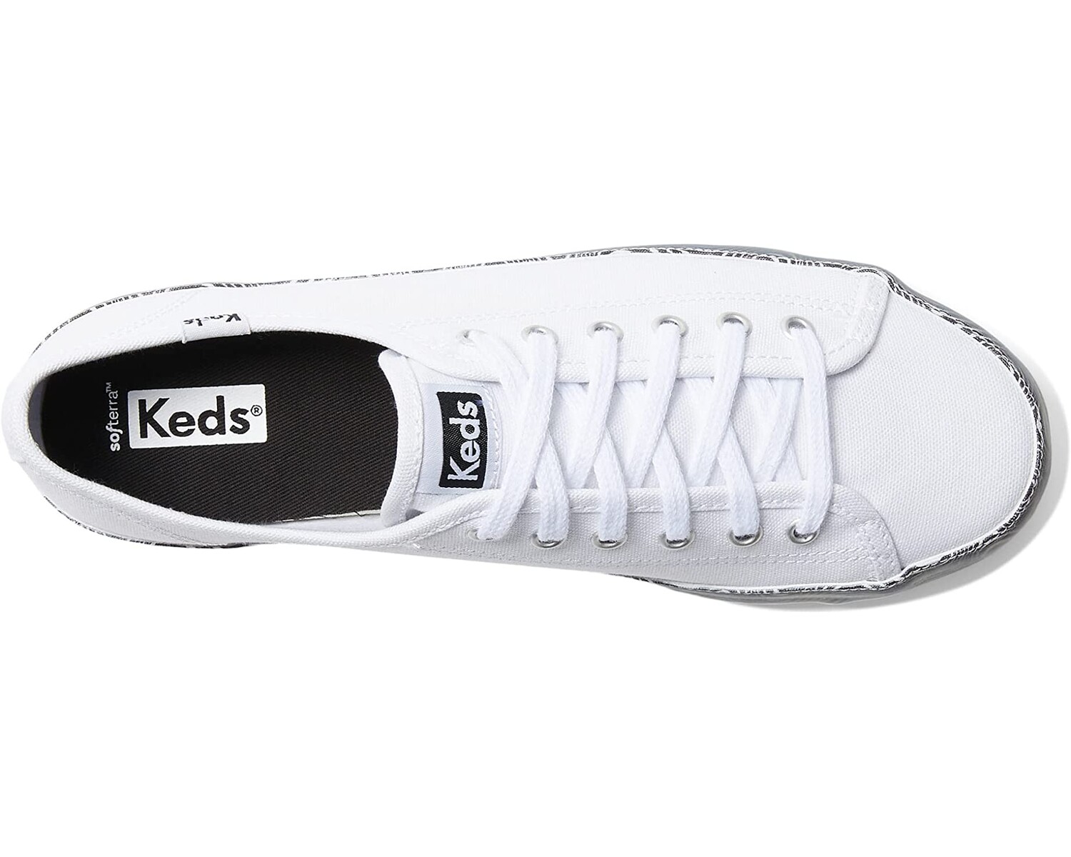 

Кроссовки Kickstart Trippy Print Foxing Keds, белый