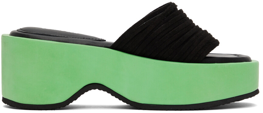 

Эксклюзивные зеленые сандалии SSENSE Joy COMME SE-A