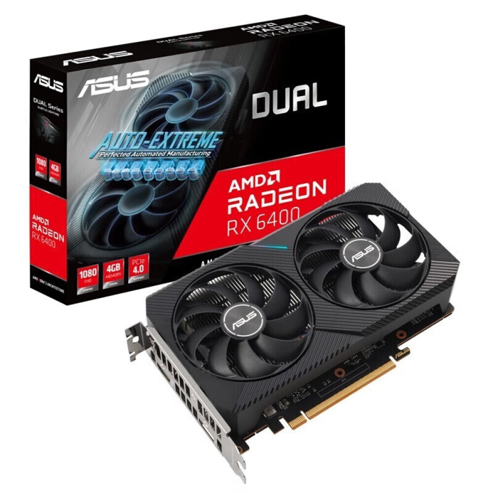 

Видеокарта игровая Asus DUAL RX 6400 4GB