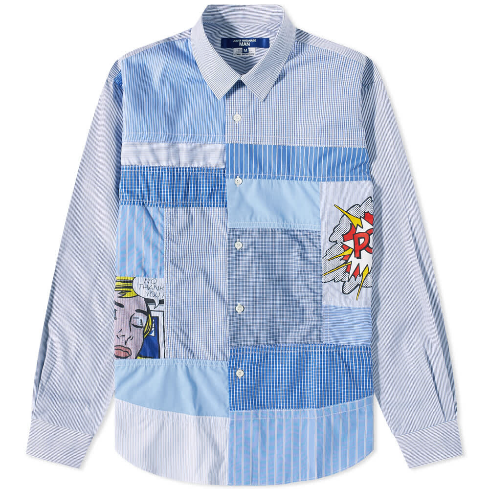 

Рубашка Junya Watanabe MAN x Roy Lichtenstein Mix Cotton Shirt
