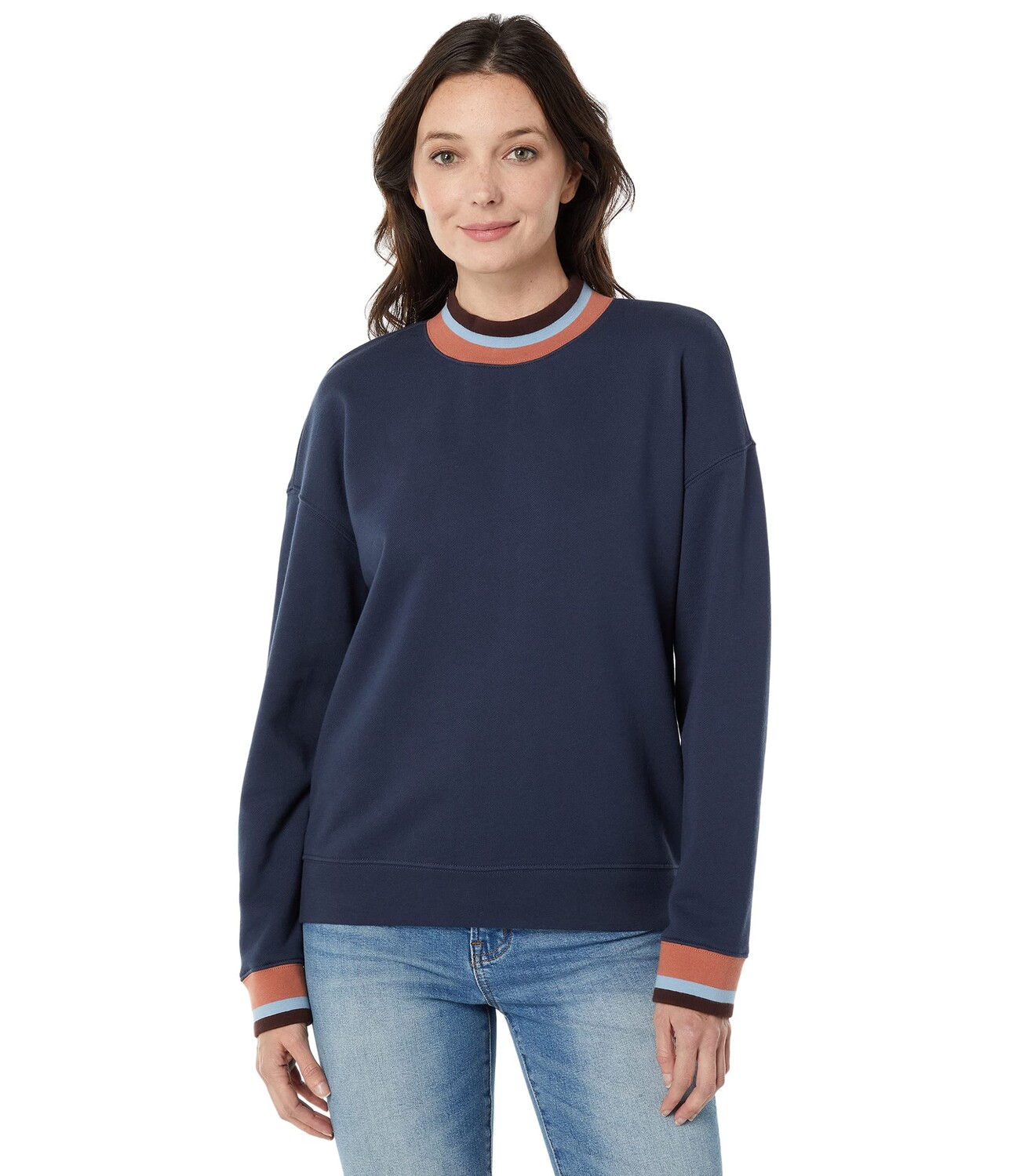 

Худи Madewell, (Re)sourced Cotton Studio Ringer Mockneck Sweatshirt, Серый