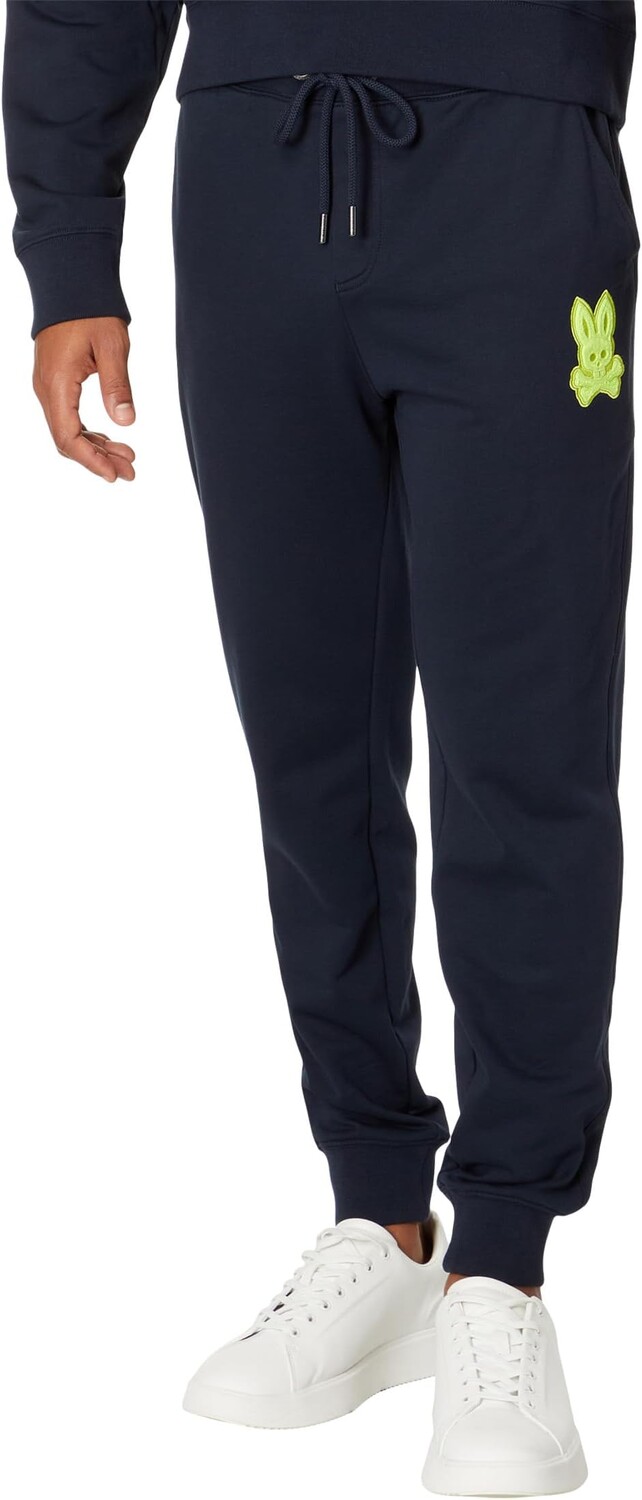 

Брюки Cleveland Chainstitch Sweatpants Psycho Bunny, темно-синий