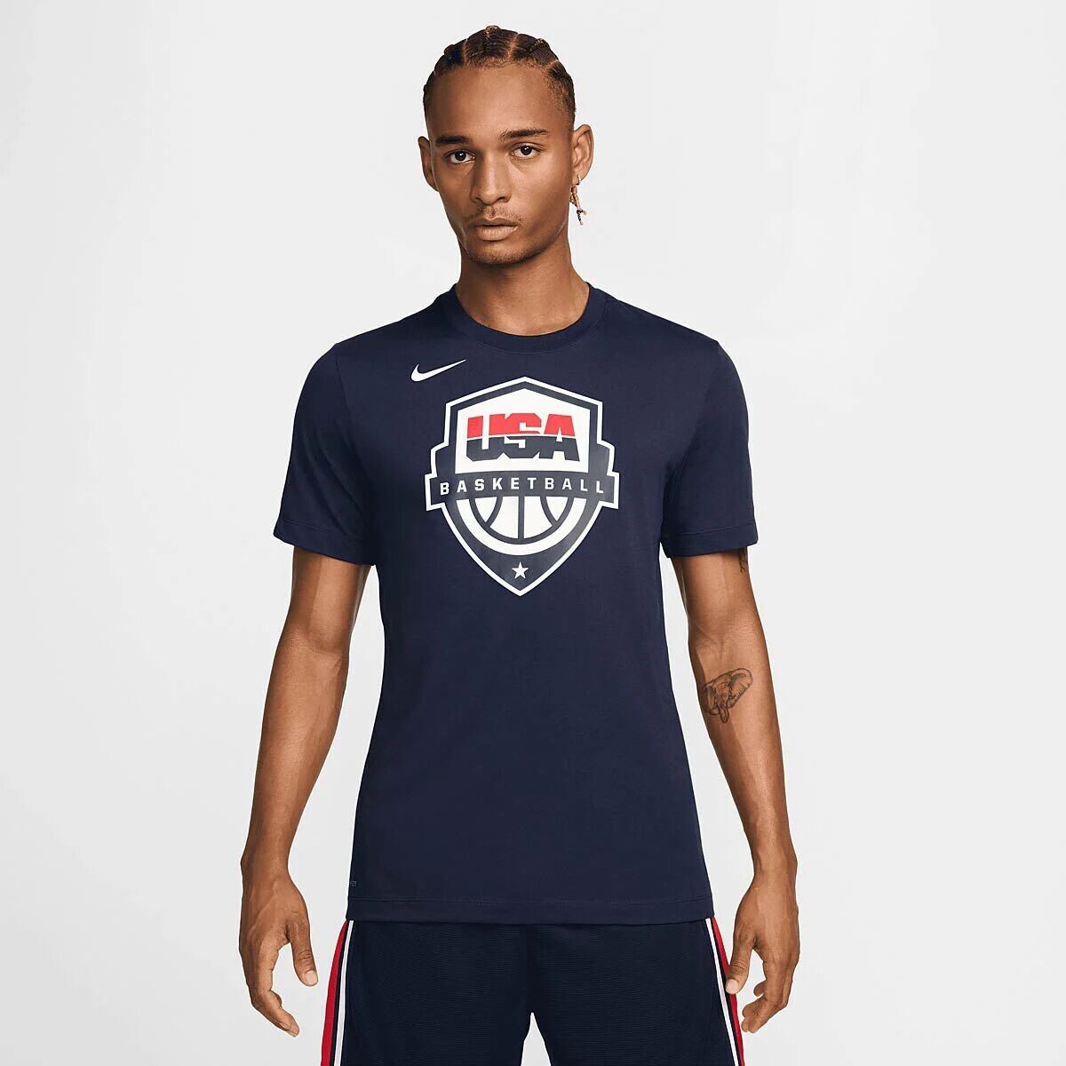 

Футболка США баскетбольная Dri-Fit Nike, цвет Obsidian/Obsidian/Weiß