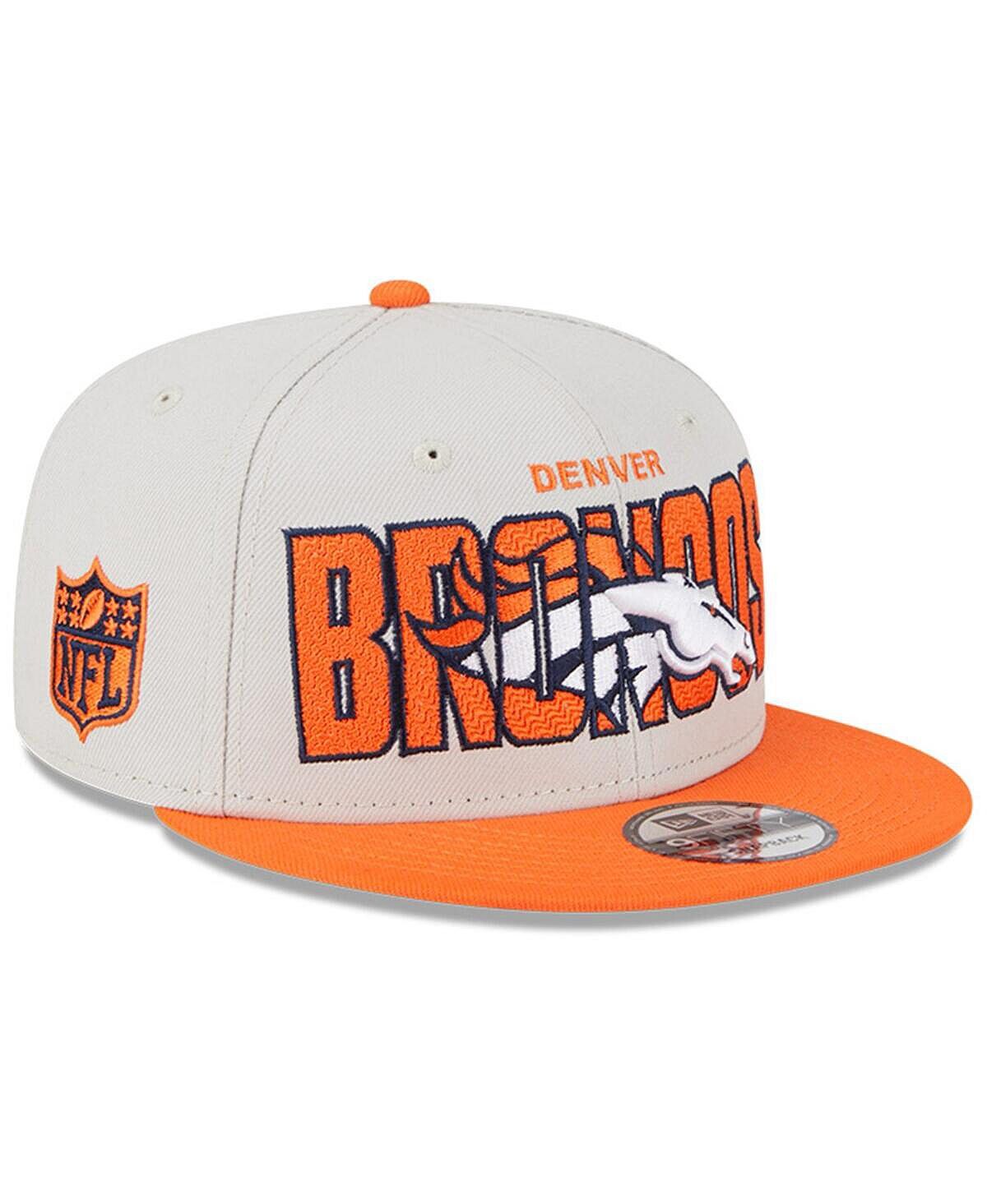 

Мужская регулируемая бейсболка Stone, Orange Denver Broncos 2023 NFL Draft 9FIFTY Snapback New Era