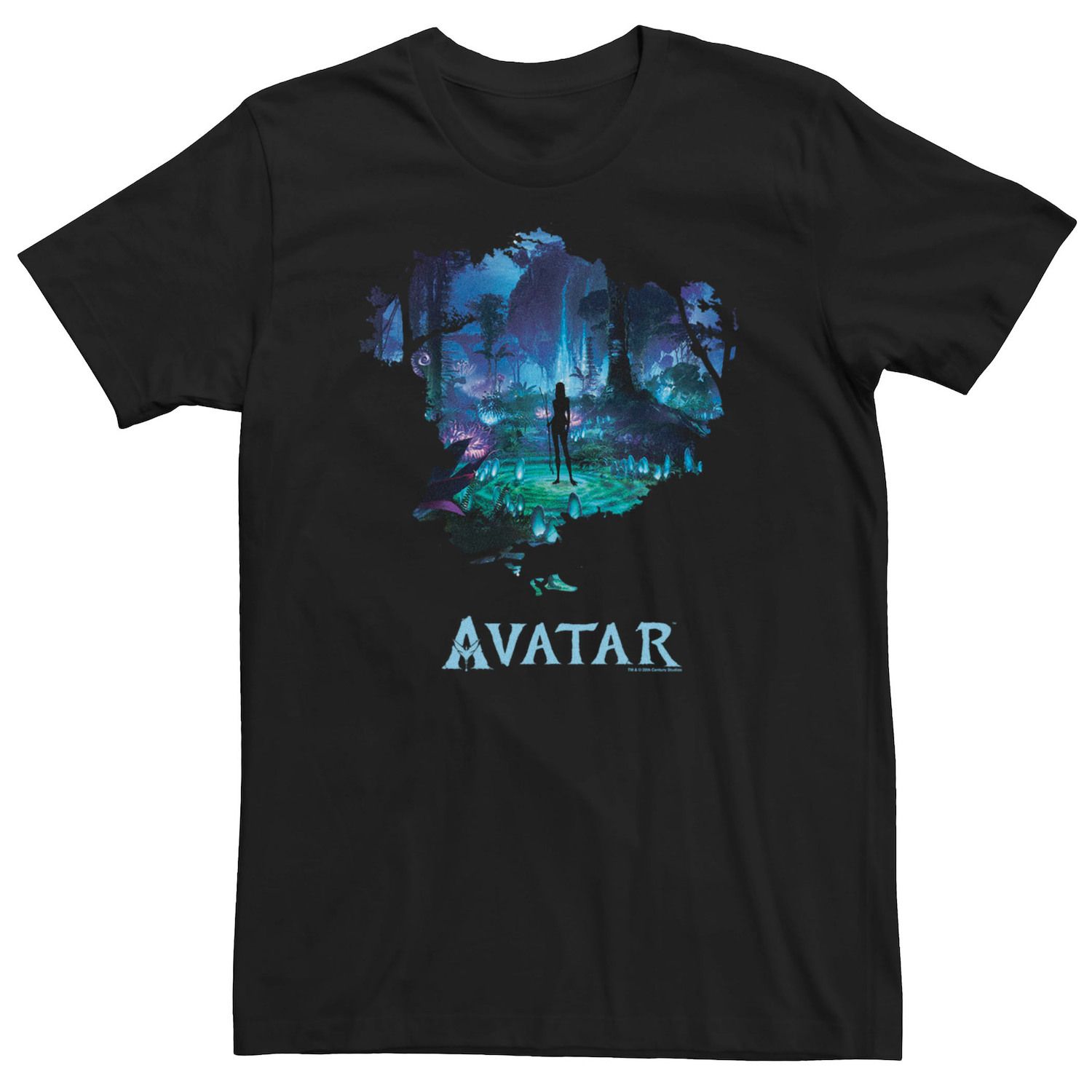 Мужская футболка Avatar Pandora Neytiri Night In Forest Licensed Character