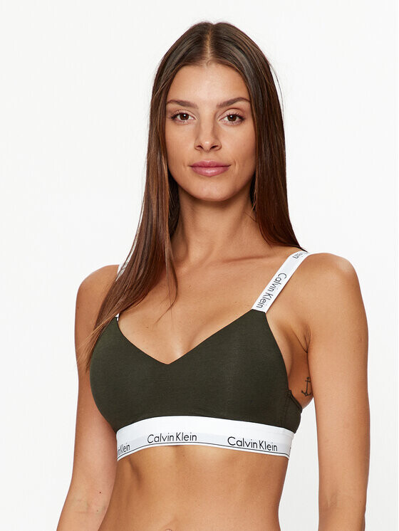 

Бюстгальтер без косточек Calvin Klein, зеленый
