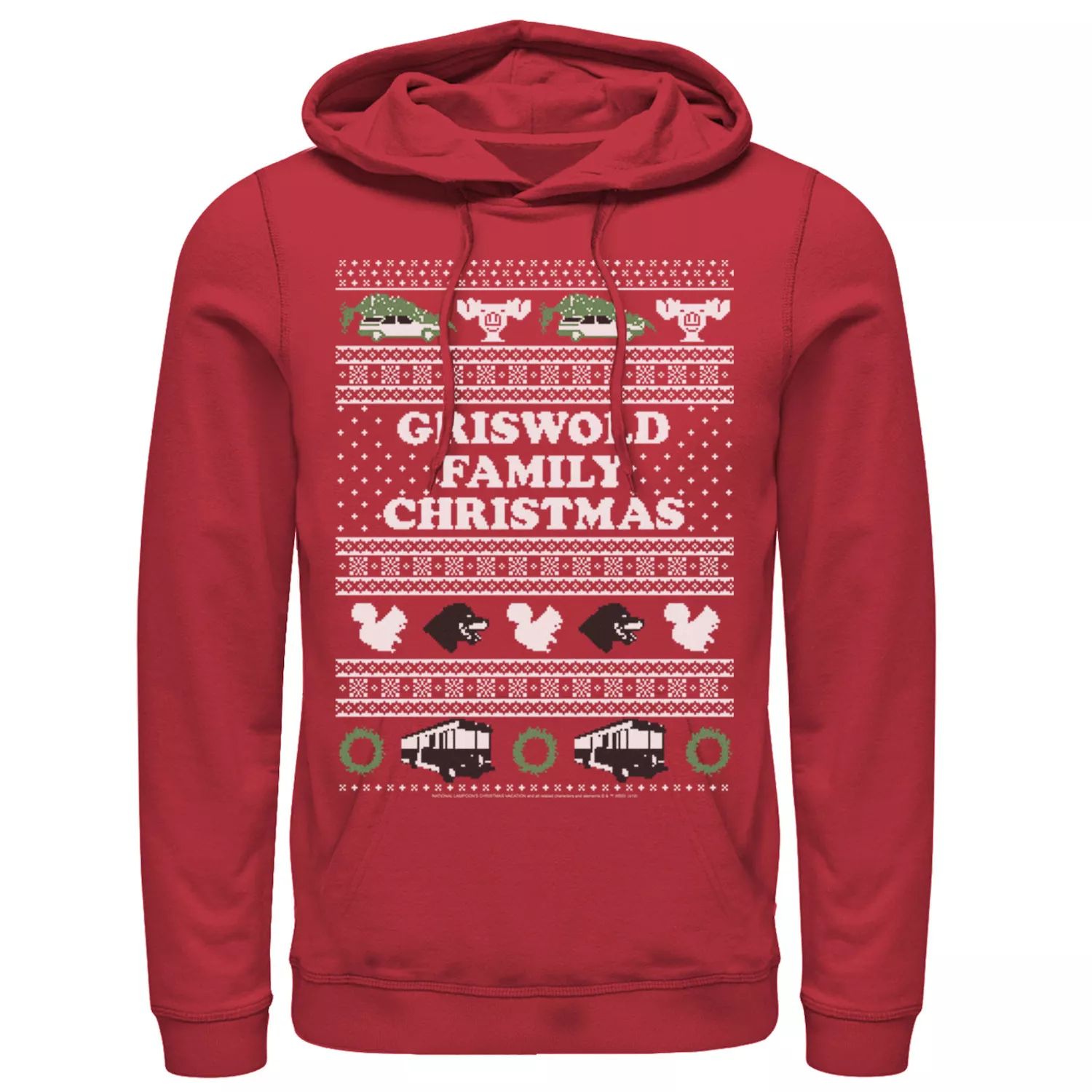 Мужской свитер с капюшоном и логотипом Ugly, National Lampoon's Christmas Vacation Licensed Character