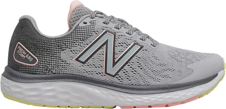 

Кроссовки New Balance Wmns Fresh Foam 680v7 'Silver Thunder', серебряный, Серый