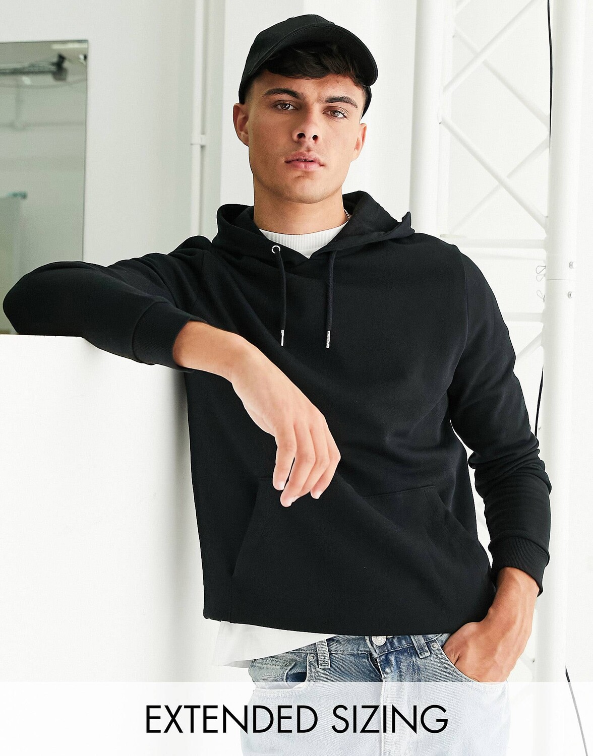 

Худи черного цвета ASOS DESIGN, Черный