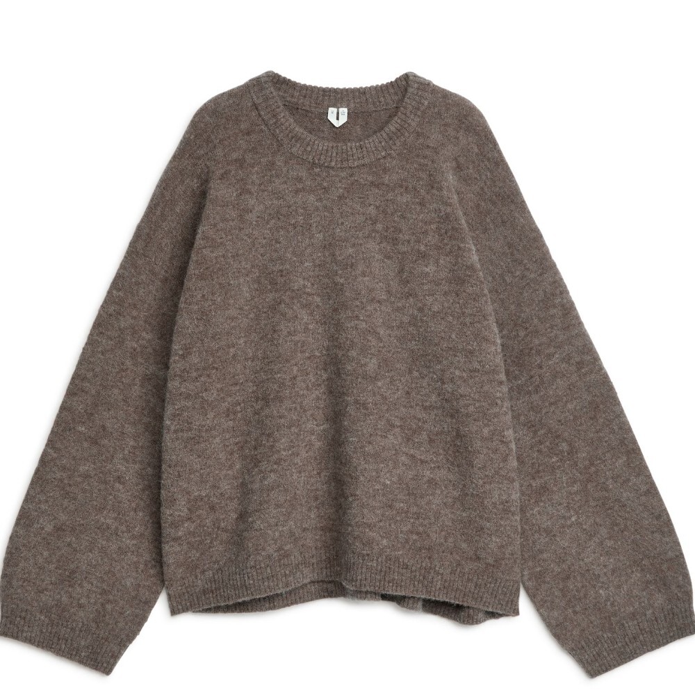 

Свитер Arket Alpaca Blend, серо-коричневый