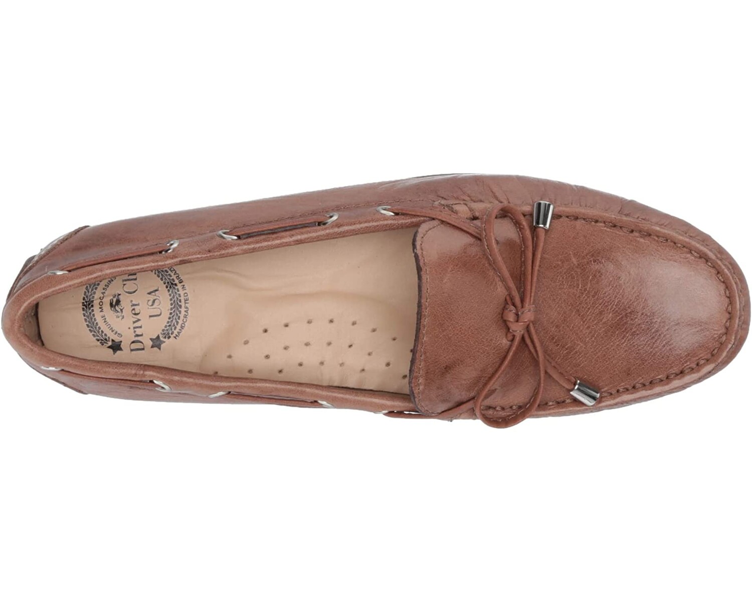 

Лоферы Women's Leather Made in Brazil Natucket Driver Loafer Driver Club USA, тан краш
