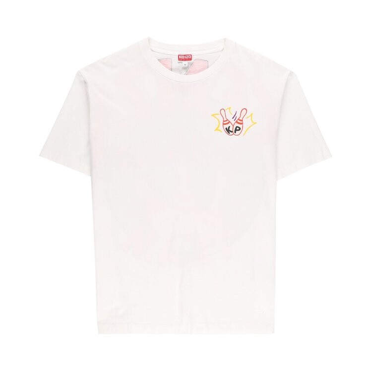 

Футболка Kenzo Bowling Team Oversize T-Shirt 'Off White', белый