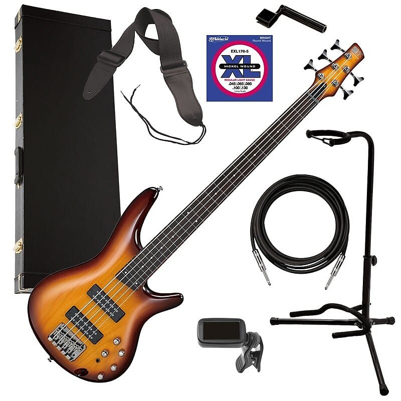 

Ibanez SR375EF 5-струнный безладовый бас - Brown Burst ПОЛНЫЙ НАБОР БАСС