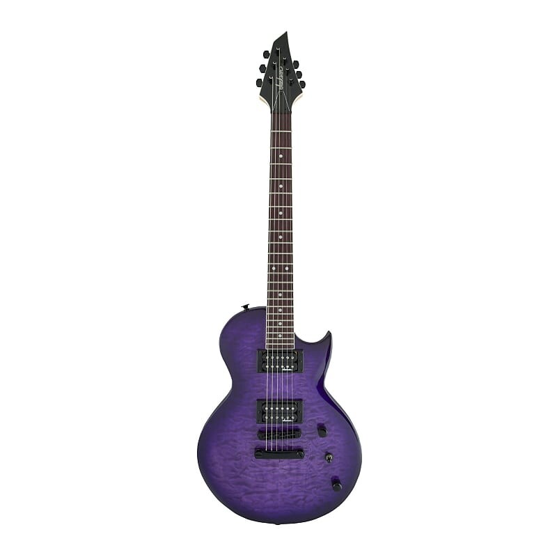 

6-струнная серия Jackson JS Monarch SC JS22Q, накладка на гриф из амаранта, корпус из тополя, звукосниматели хамбакеры и электрогитара Tom-Style Bridge (для правой руки, прозрачный фиолетовый взрыв)