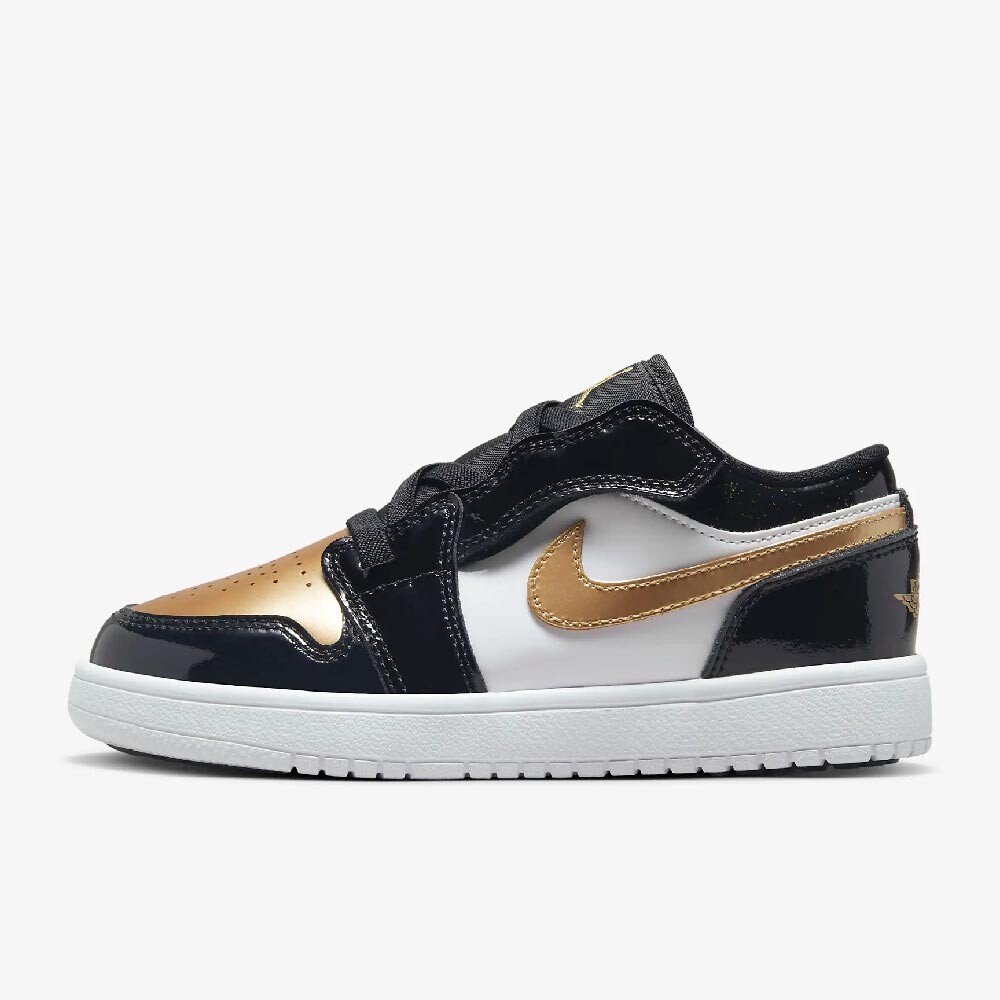 

Кроссовки Nike Jordan 1 Low Alt SE Little Baby, черный/белый/золотой