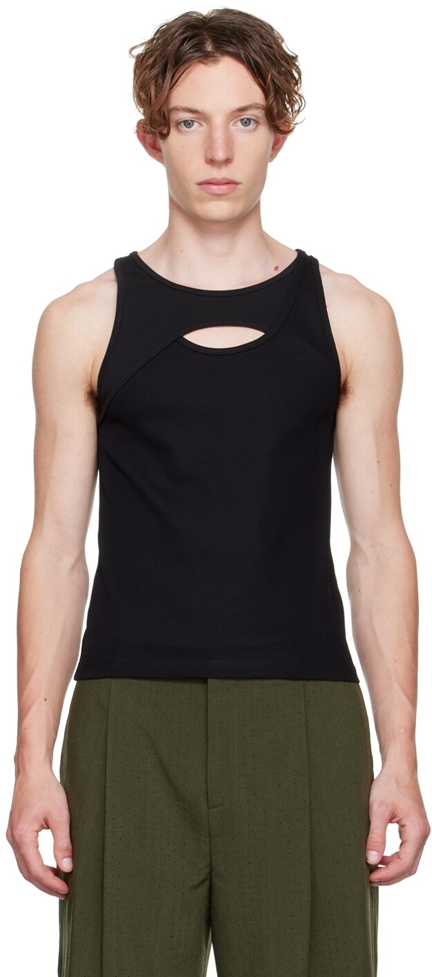 

Эксклюзивная черная майка SSENSE Dion Lee